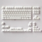 Marble 104+10/58 Cherry Profile PBT Doubleshot Crystal Keycaps Set for MX Keyboard White / Pink / Cyan